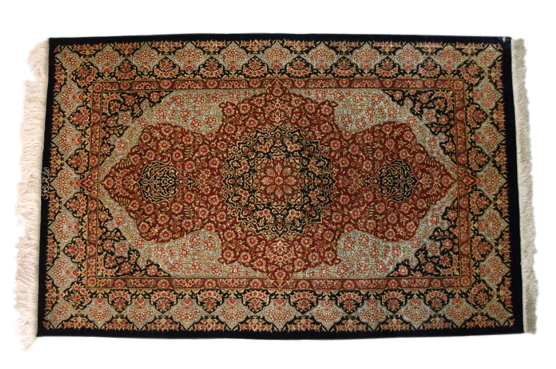 ペルシャ絨毯　クムQ-17770